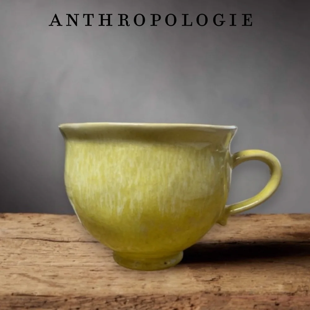 Anthropologie Footed Pedestal Mug